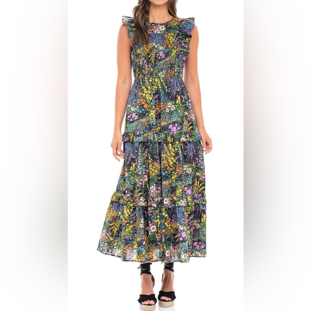 Banjanan Iris Dress in Loki’s Garden Black Size Medium
